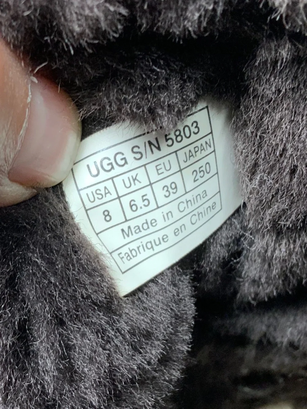 UGG Brown Baily Button Boot - Size 8